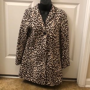 Cheetah Print Trench Coat